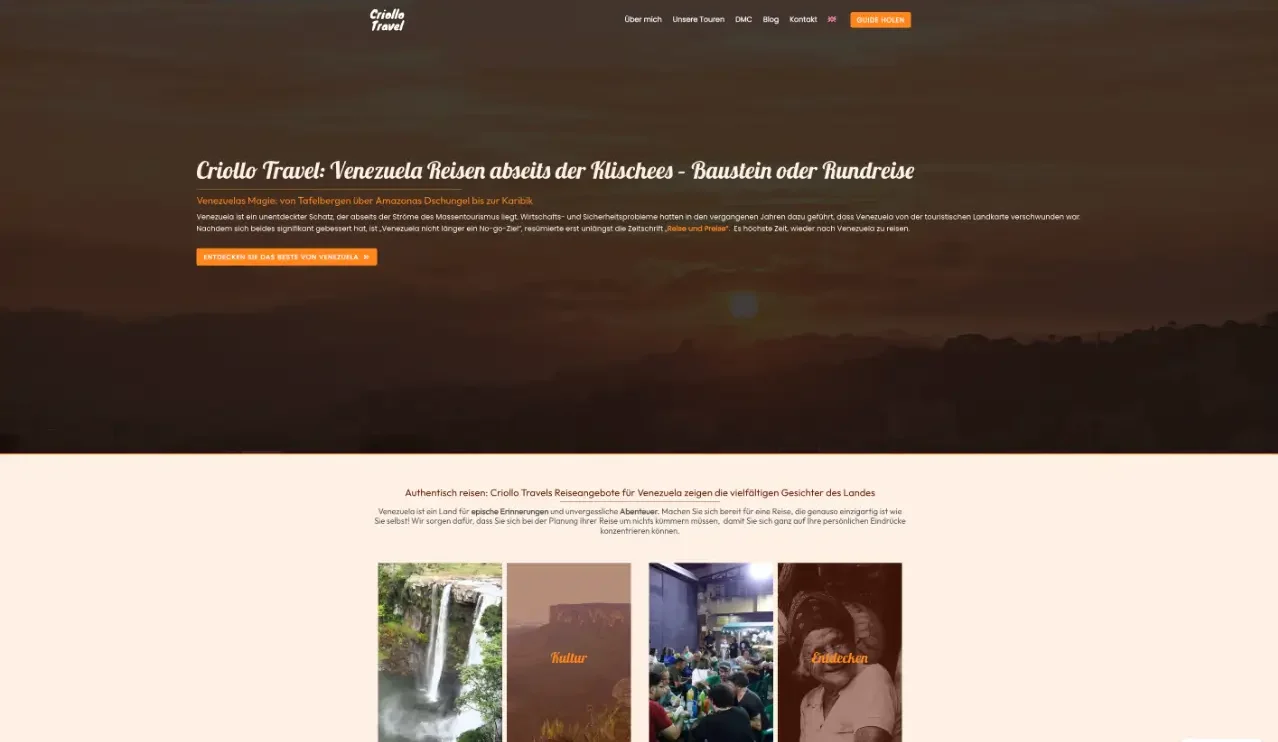 Criollo Travel - Inicio