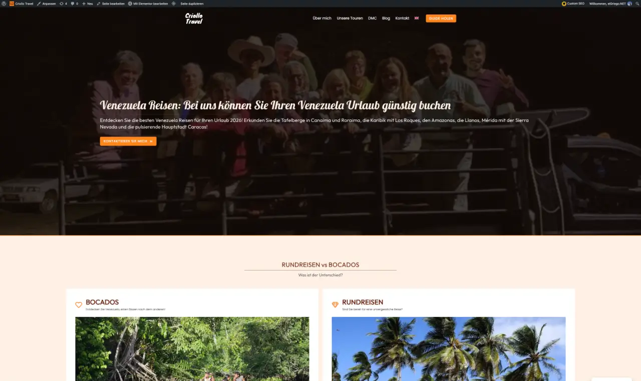 Criollo Travel - Servicios