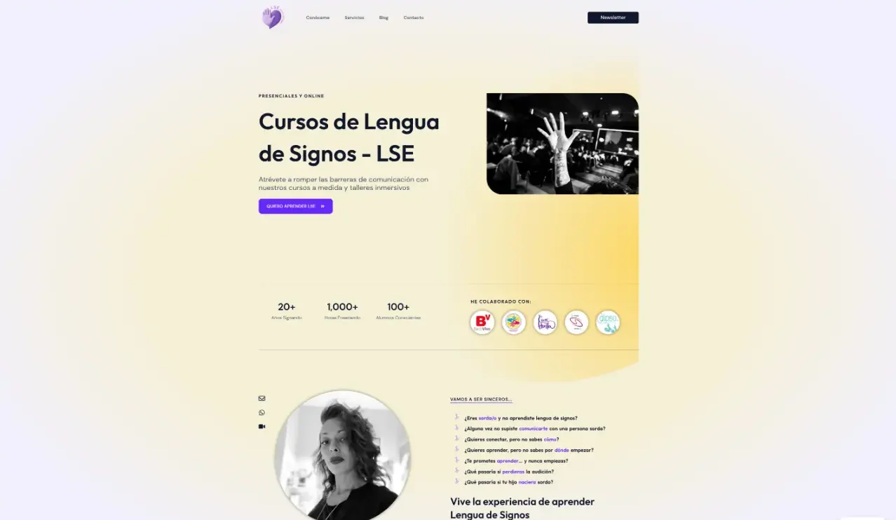 Lengua de Signos - Inicio