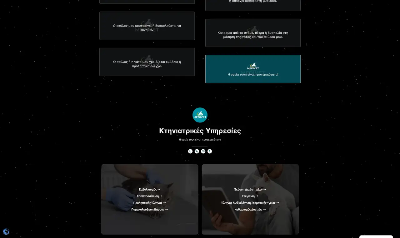 Medivet Athens - Sus servicios
